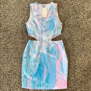 Tobi Pastel Cutout Dress 🤍✨💛